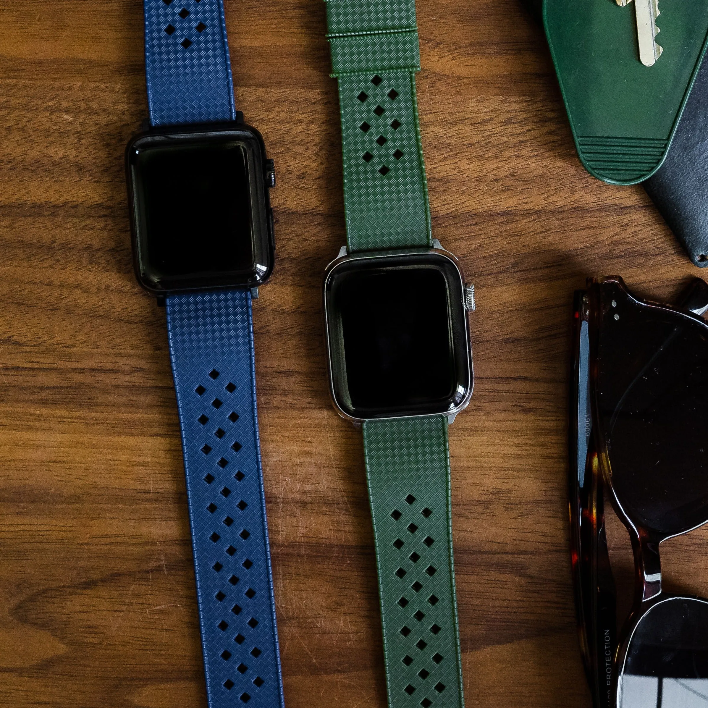 Apple Watch Tropical Style Army Green Watch Band