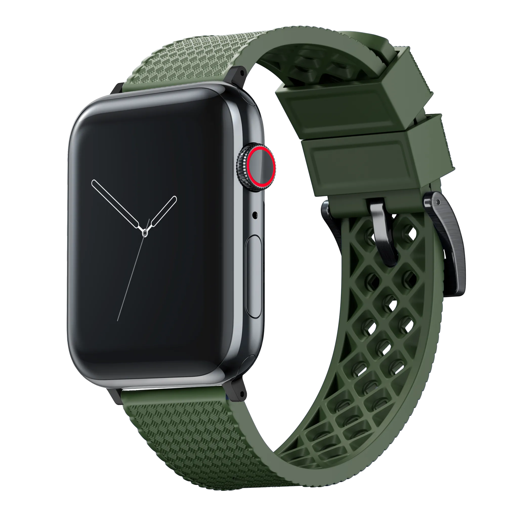 Apple Watch Tropical Style Army Green Watch Band