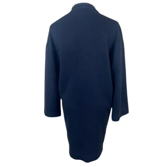 Aritzia Wilfred Free Open Front Cardigan Pockets 3/4 Sleeve Black Minimalist