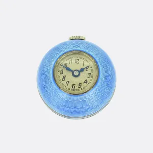 Art Deco Enamelled Watch Fob Pendant