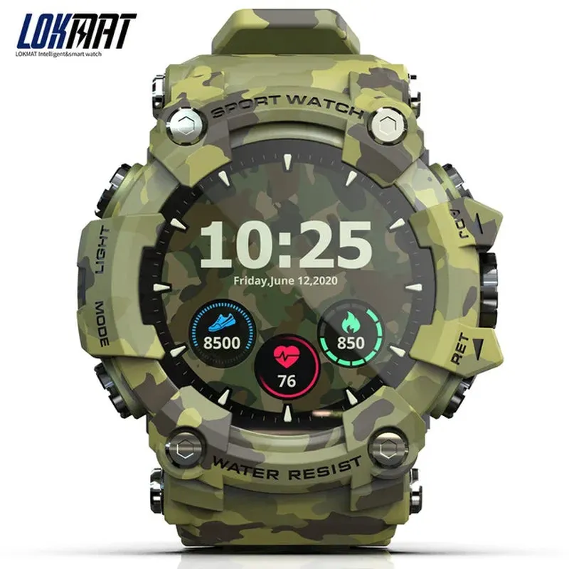 ATTACK Full Touch Screen Fitness Tracker Smart Watch Men Heart Rate Monitor Blood Pressure Smartwatch for Android Ios