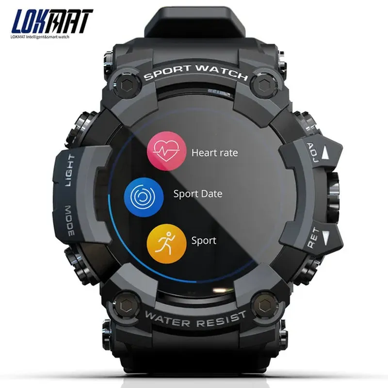 ATTACK Full Touch Screen Fitness Tracker Smart Watch Men Heart Rate Monitor Blood Pressure Smartwatch for Android Ios