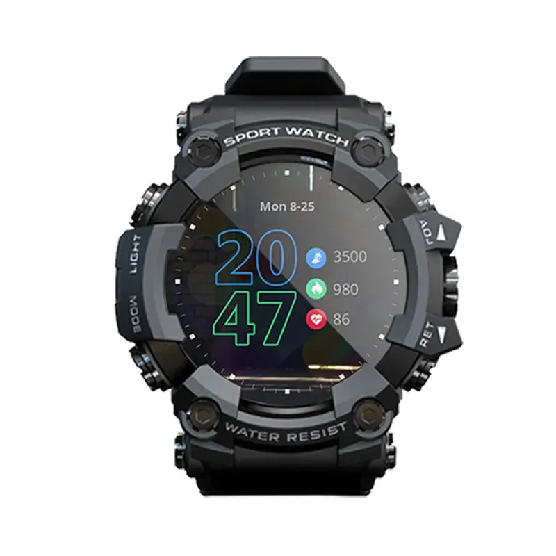 ATTACK Full Touch Screen Fitness Tracker Smart Watch Men Heart Rate Monitor Blood Pressure Smartwatch for Android Ios