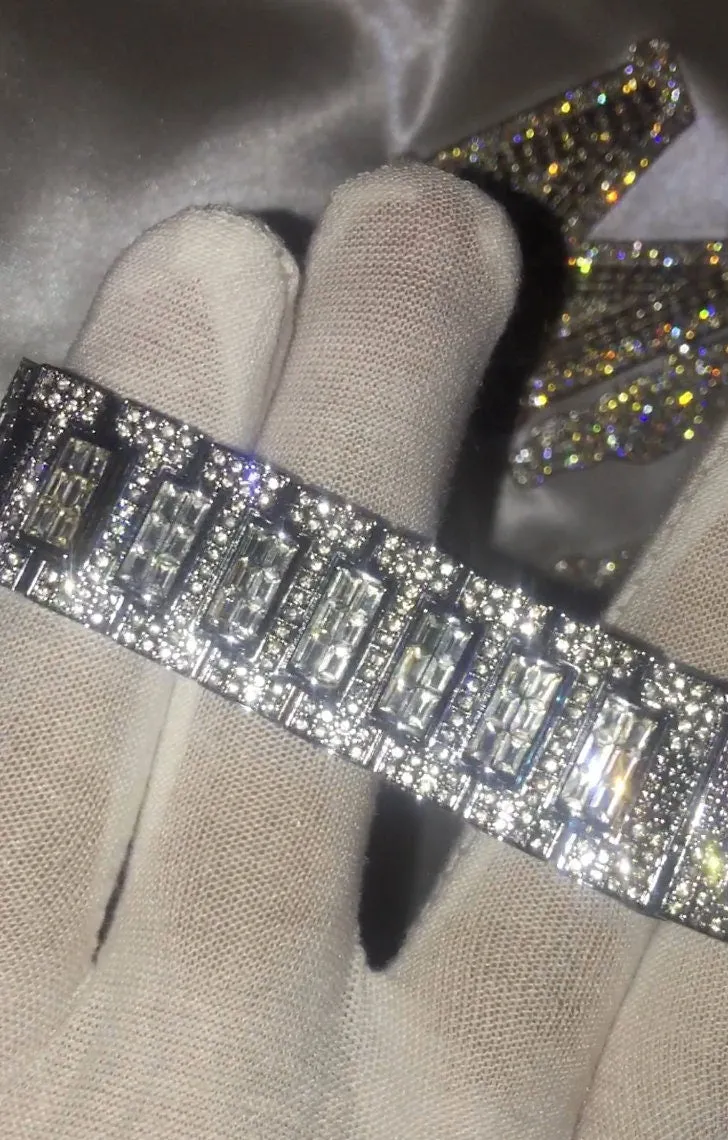 Baguette Watch | Iced Watch | Diamond Watch | Buss Down Watch