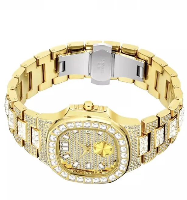 Baguette Watch | Iced Watch | Diamond Watch | Buss Down Watch