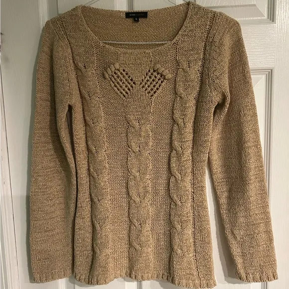 BCBGMaxAzria Cable Knit Sweater Women’s Size Large