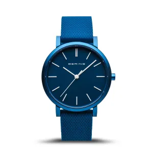 BERING True Aurora Matte Blue 34mm Unisex Watch 16934-799