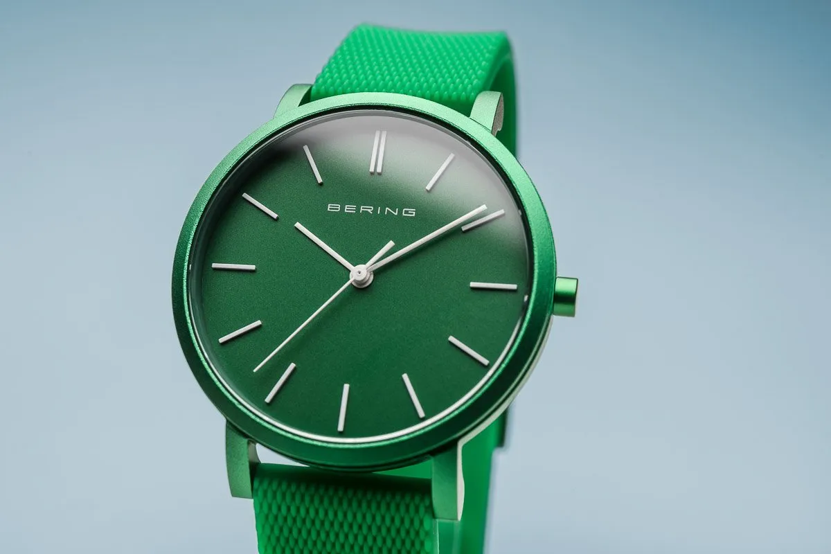 BERING True Aurora Matte Green 34mm Unisex Watch 16934-899