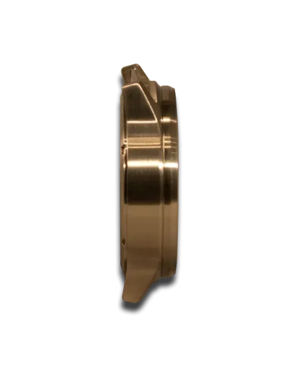 Black & Orange Layered Leather Cuff Watch with 42mm Sapphire, 10ATM