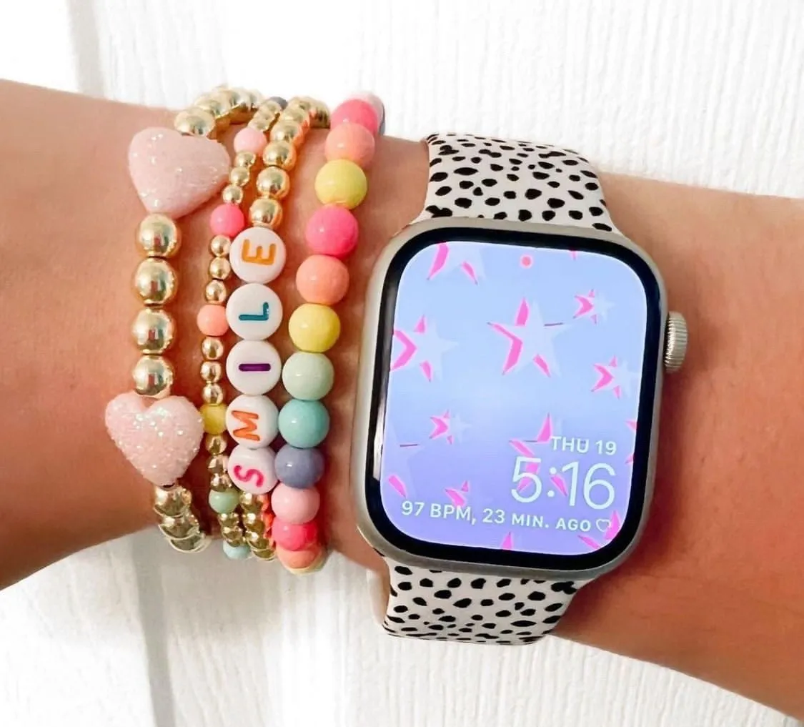 Black Speckled Watch Band