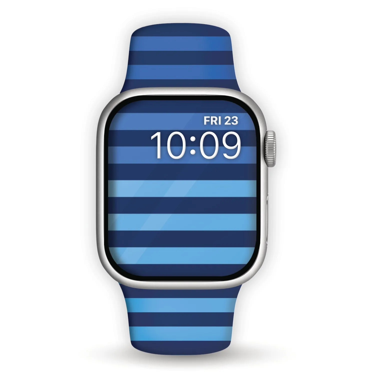 Blue Voltage Print | Silicone Watch Band for Apple Watch ®   Watch Face Incl.