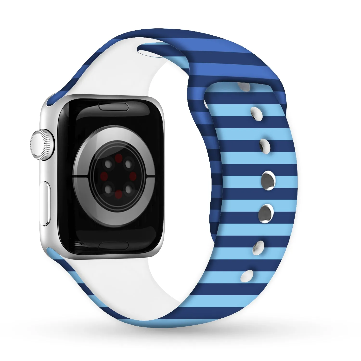 Blue Voltage Print | Silicone Watch Band for Apple Watch ®   Watch Face Incl.