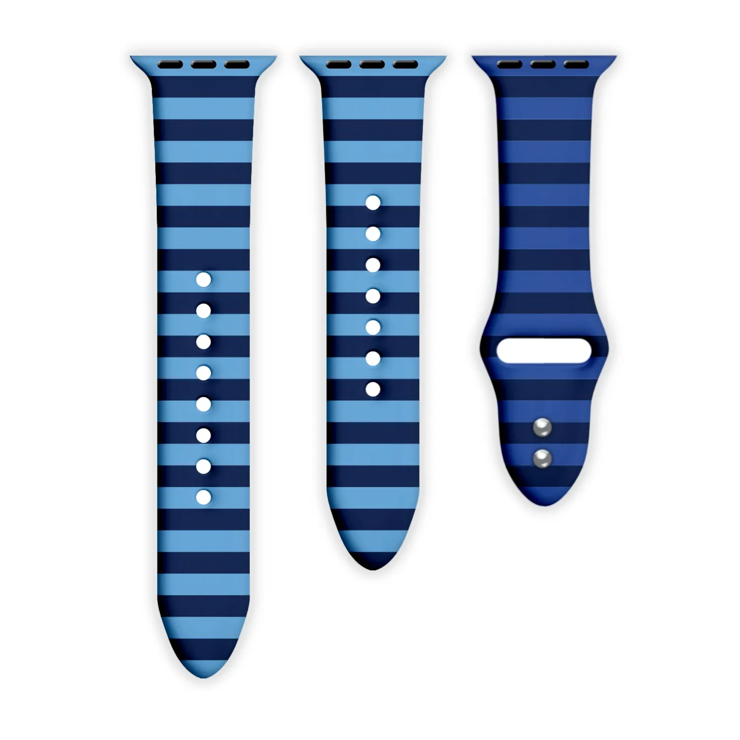 Blue Voltage Print | Silicone Watch Band for Apple Watch ®   Watch Face Incl.
