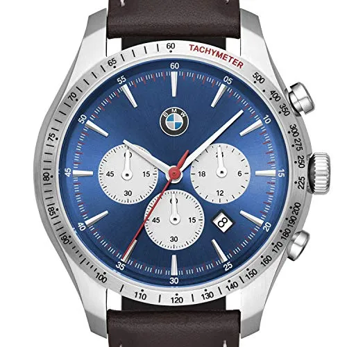 BMW Men BMW Leather Watch, Color: Brown (Model: BMW7000)