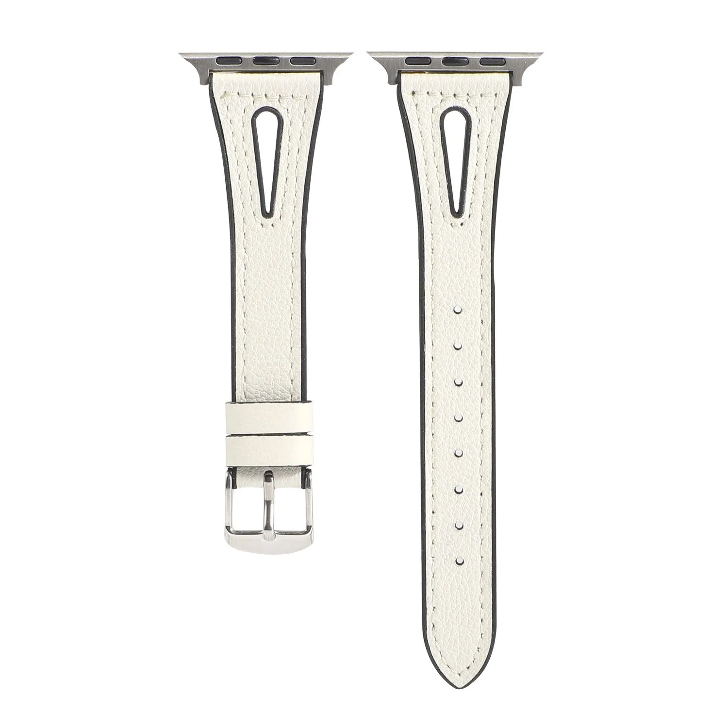 Bracelete de Silicone e Couro para Apple Watch