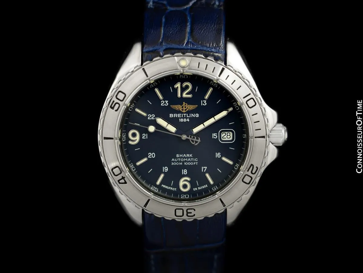 Breitling Aeromarine Shark Mens Diver Automatic Watch, Stainless Steel - A17605