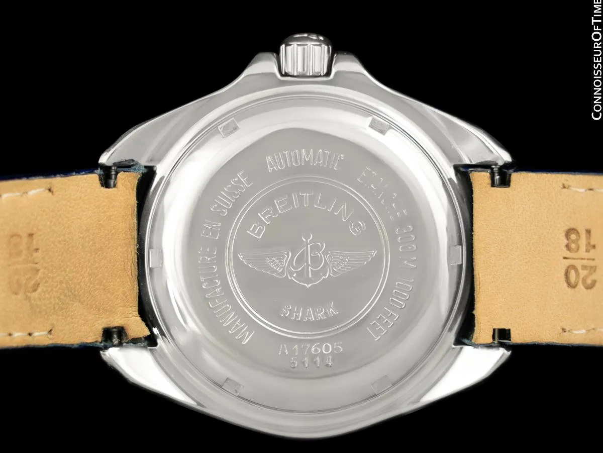 Breitling Aeromarine Shark Mens Diver Automatic Watch, Stainless Steel - A17605