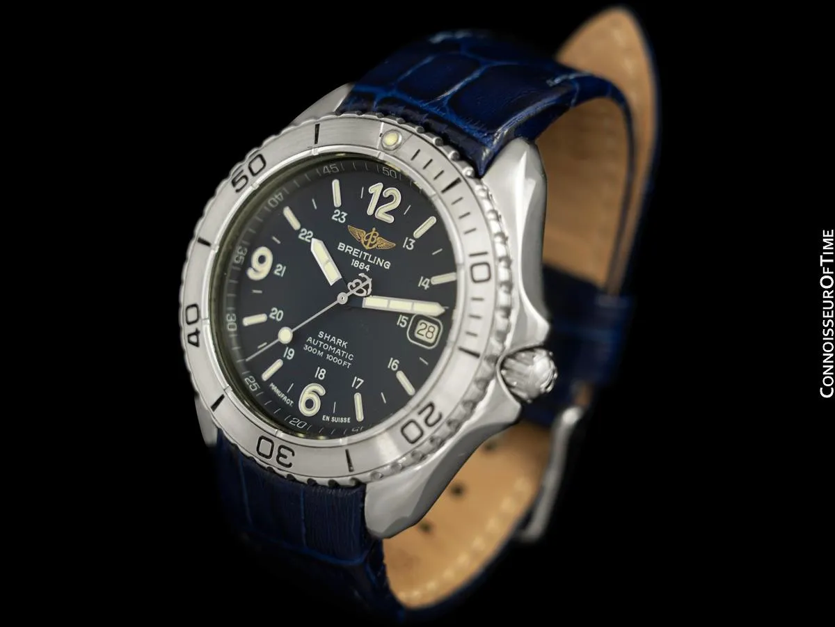Breitling Aeromarine Shark Mens Diver Automatic Watch, Stainless Steel - A17605