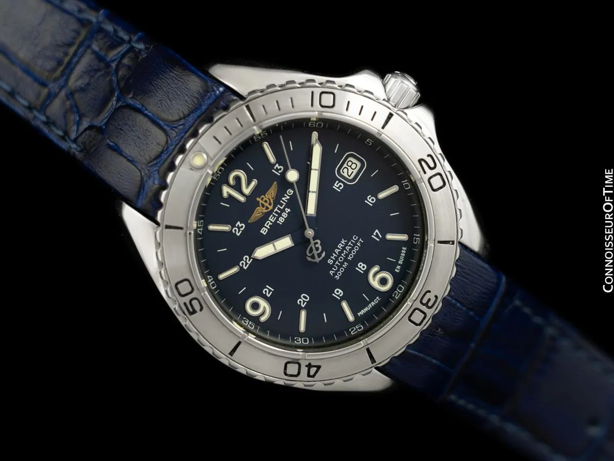 Breitling Aeromarine Shark Mens Diver Automatic Watch, Stainless Steel - A17605
