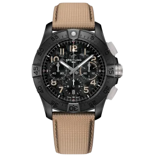 Breitling Avenger B01 Chronograph 42 Night Mission Watch with Leather Strap