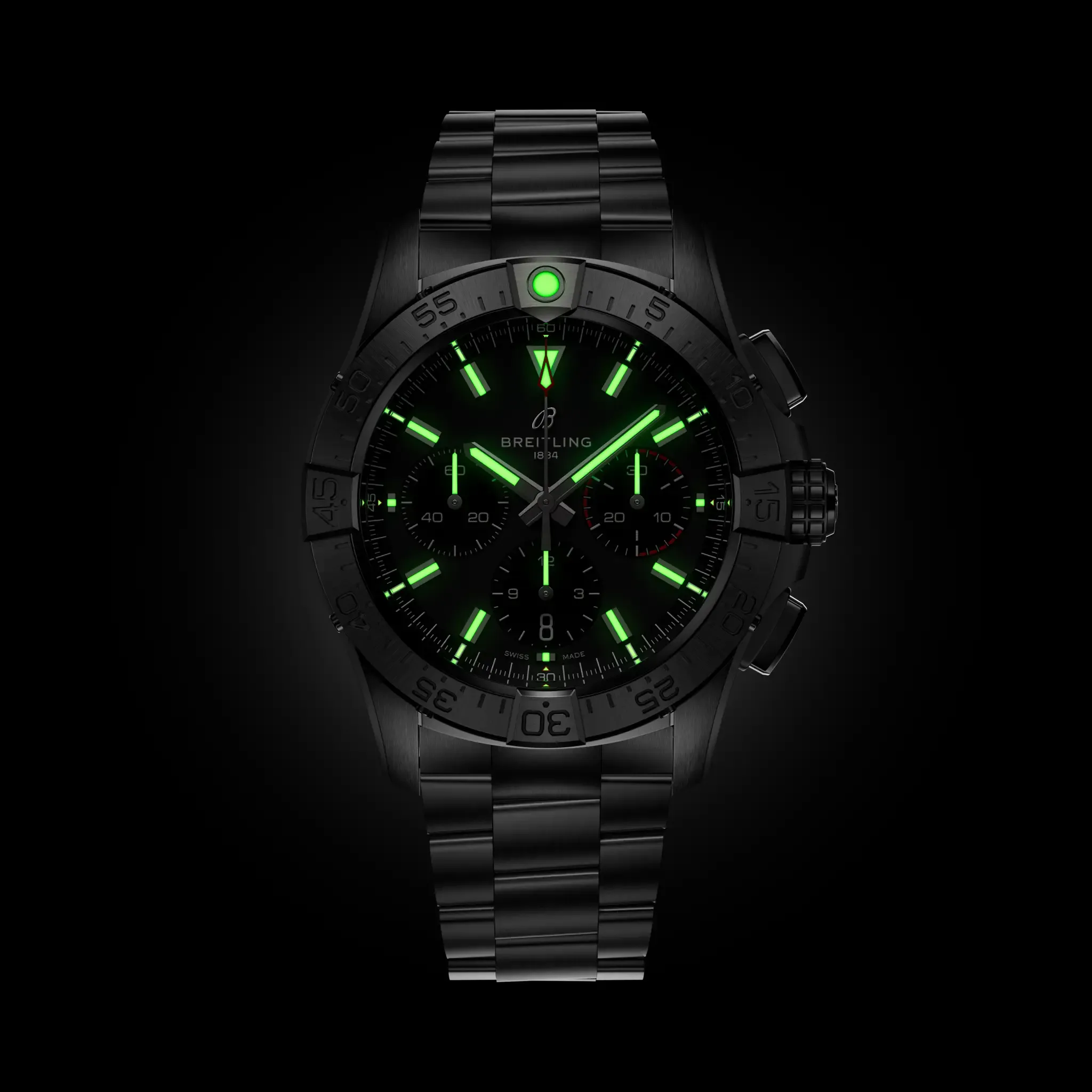 Breitling Avenger B01 Chronograph 42 Watch with Black Dial