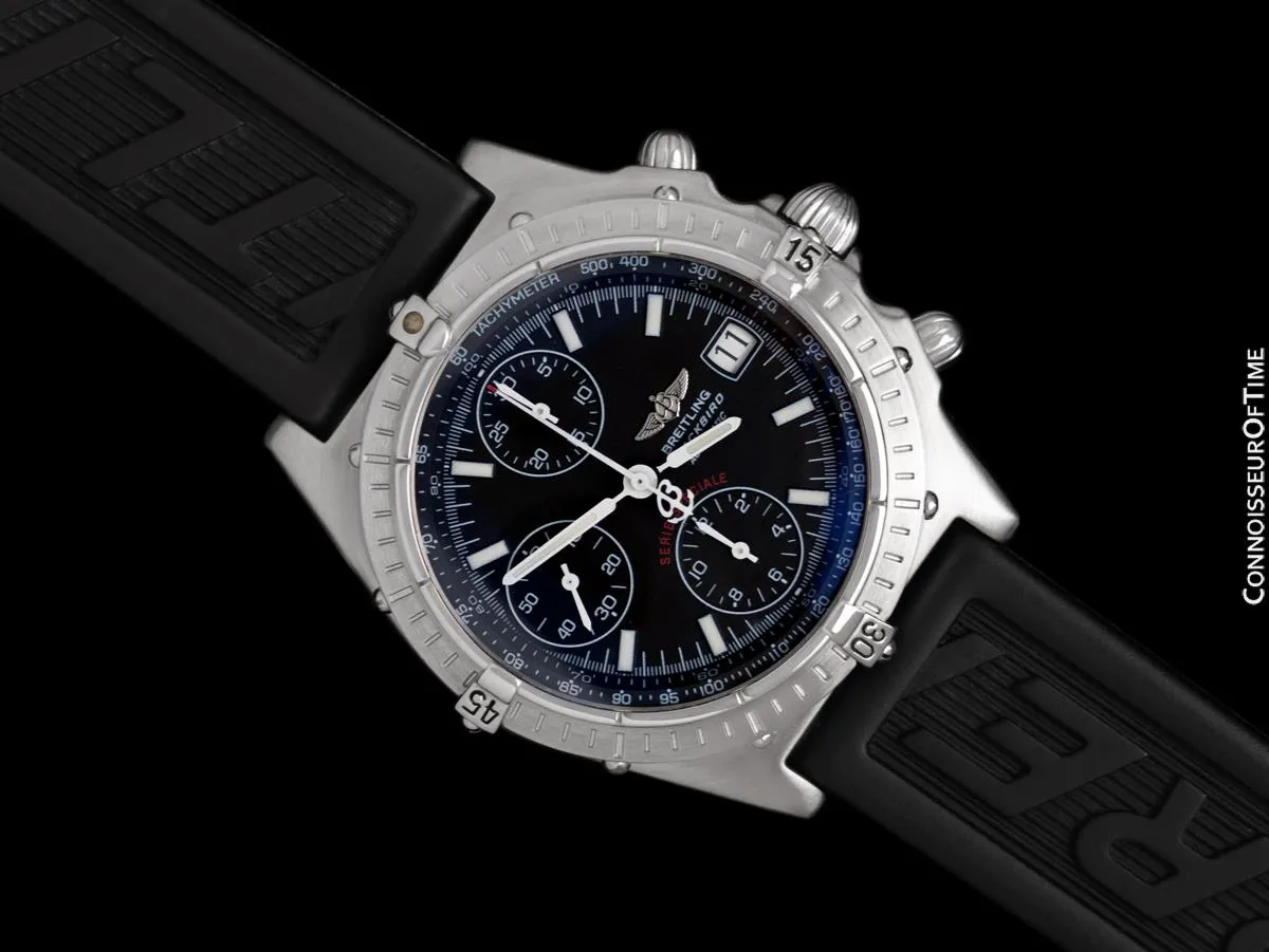Breitling Blackbird Windrider Chronomat Mens Chronograph Watch, A13050.1 - Stainless Steel