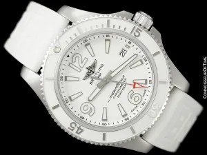 Breitling Superocean 42 Large Unisex Diver Automatic White Watch, Stainless Steel - A17366