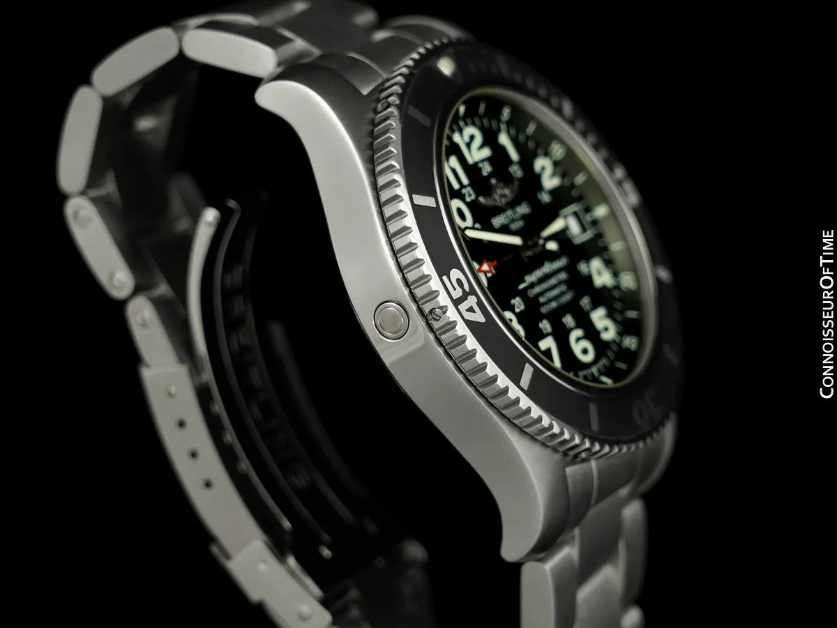 Breitling Superocean II 44 Mens Diver Automatic Bracelet Watch, Stainless Steel - A17392