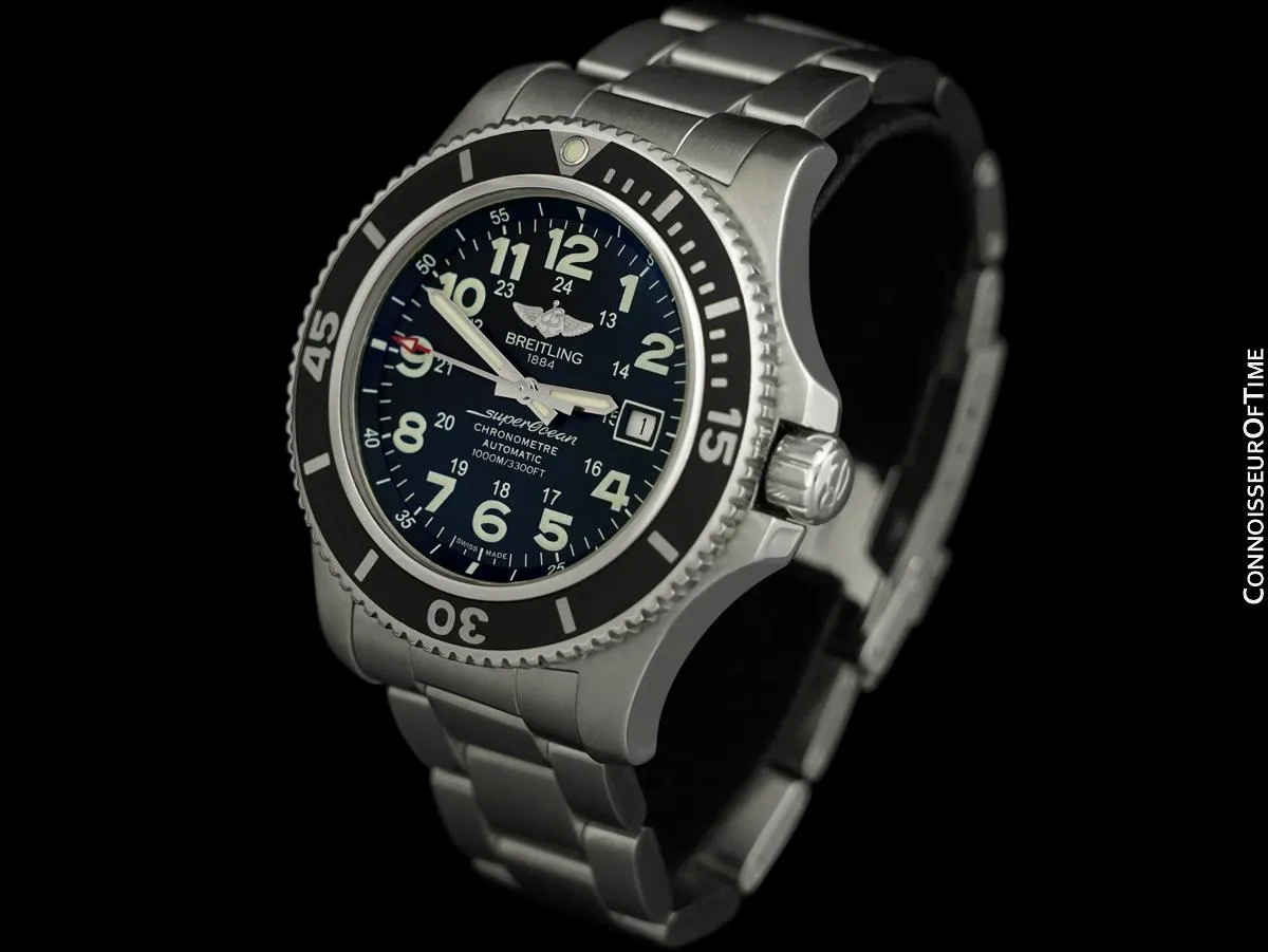 Breitling Superocean II 44 Mens Diver Automatic Bracelet Watch, Stainless Steel - A17392