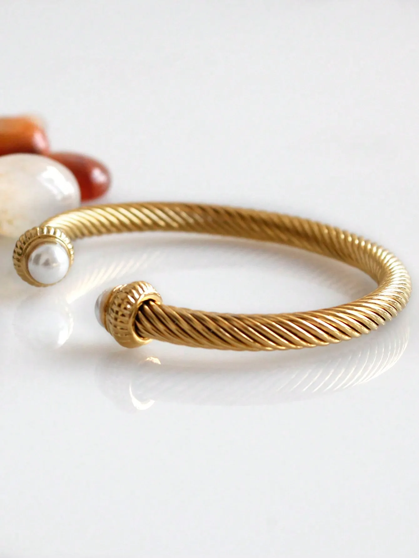 Brilliant 18k Gold Plated European Bangle