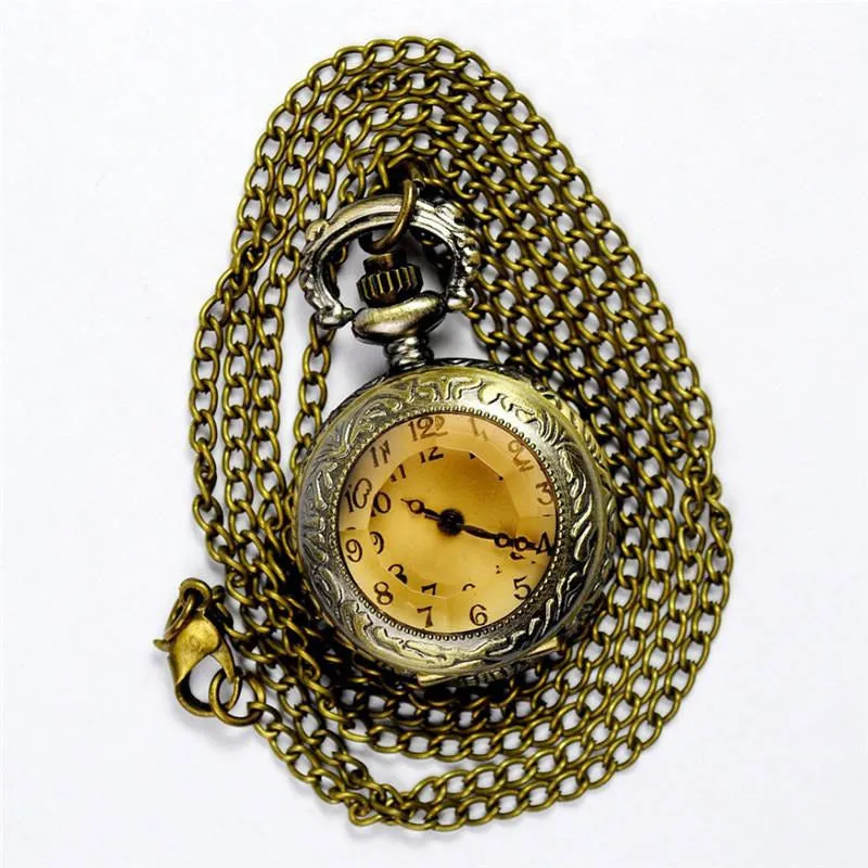Bronze Pocket Watch with a Glass Bottle