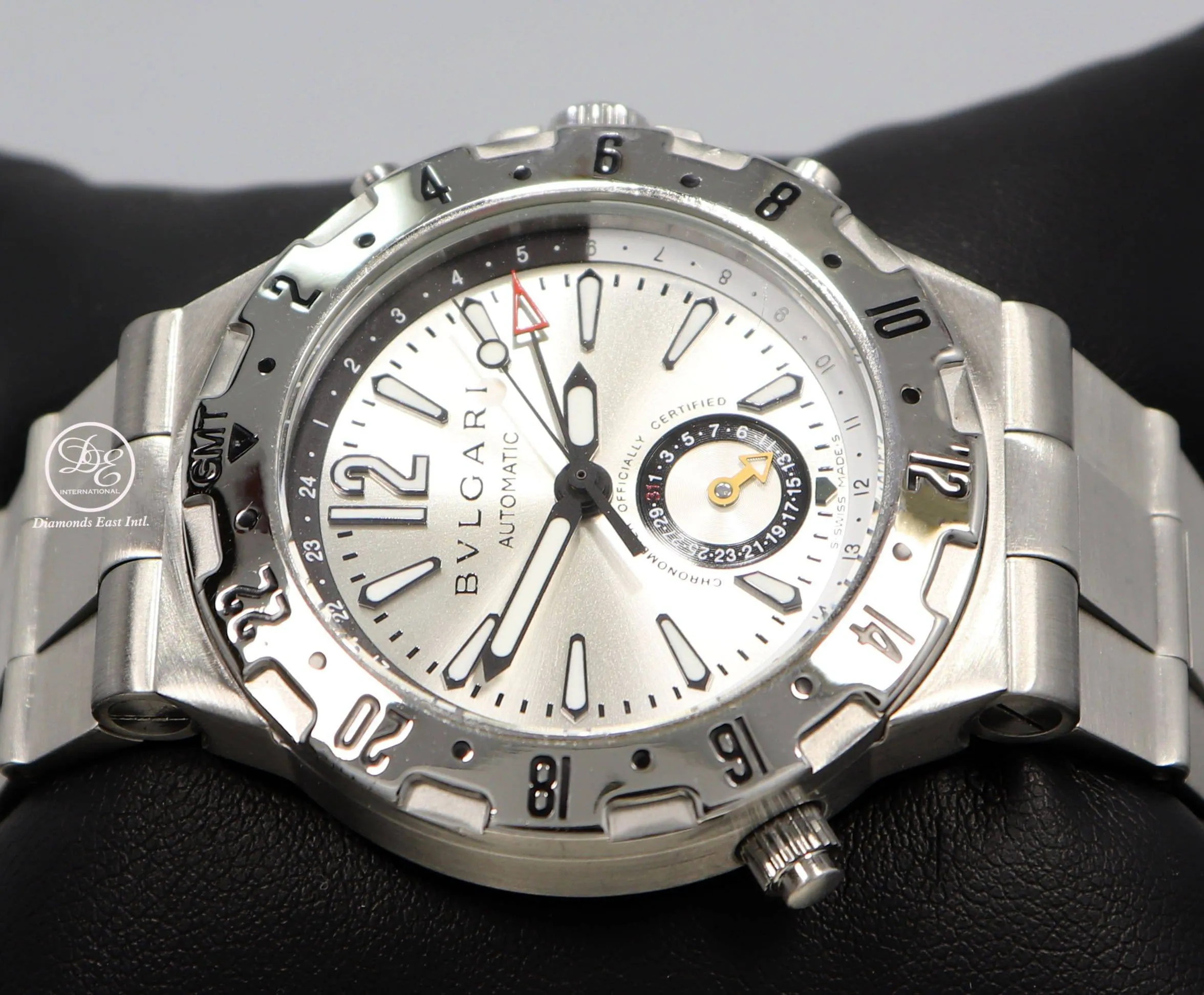 BULGARI Bvlgari Diagono Professional GMT GMT40S 40mm Stainless Steel Watch Mint