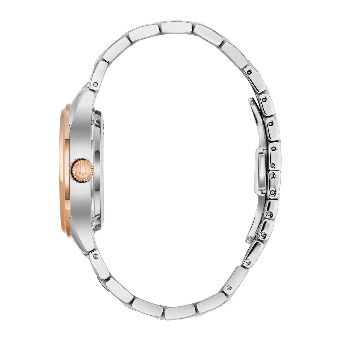 Bulova Classic Sutton Ladies Two Tone Automatic Diamond Dial Watch