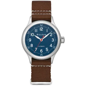 Bulova Performance Military Mens Watch Stainless Steel