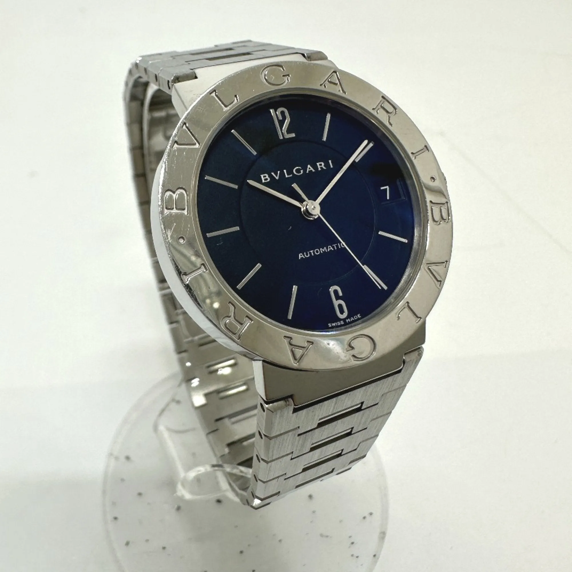 Bvlgari BB33SAUTO Automatic date Wristwatch Silver