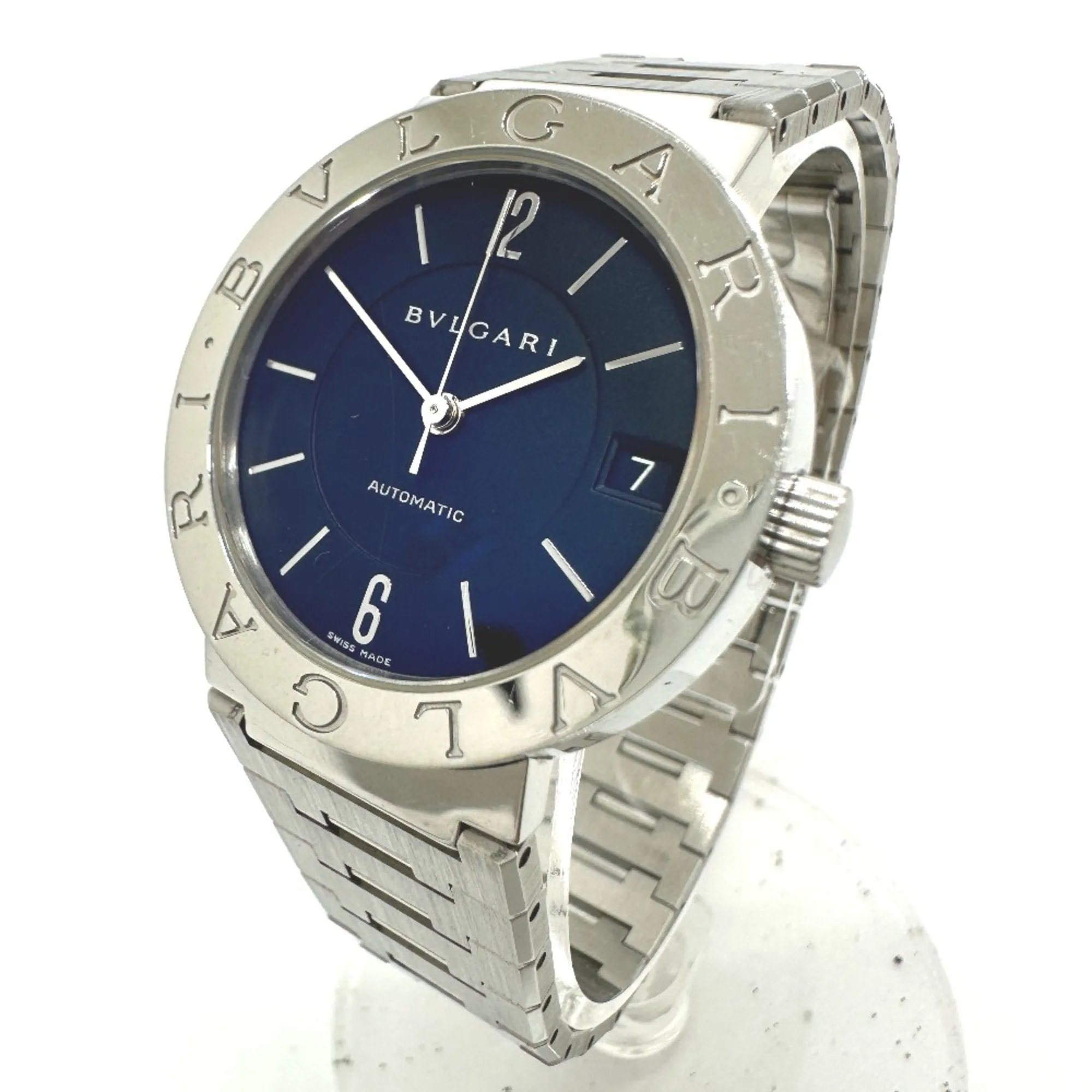 Bvlgari BB33SAUTO Automatic date Wristwatch Silver