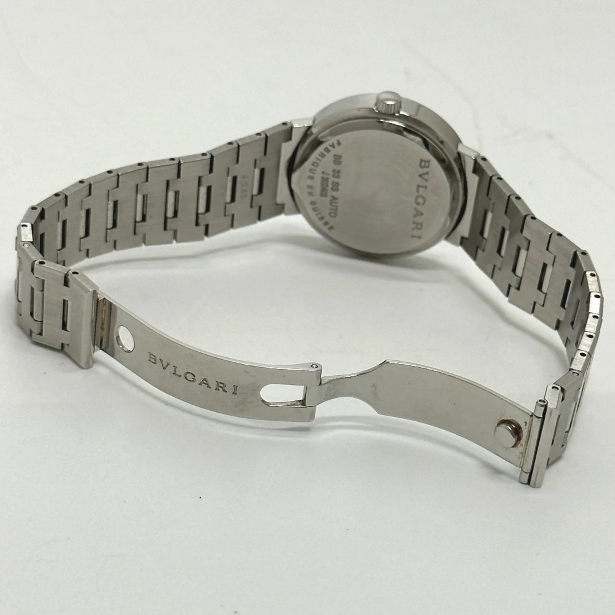Bvlgari BB33SAUTO Automatic date Wristwatch Silver