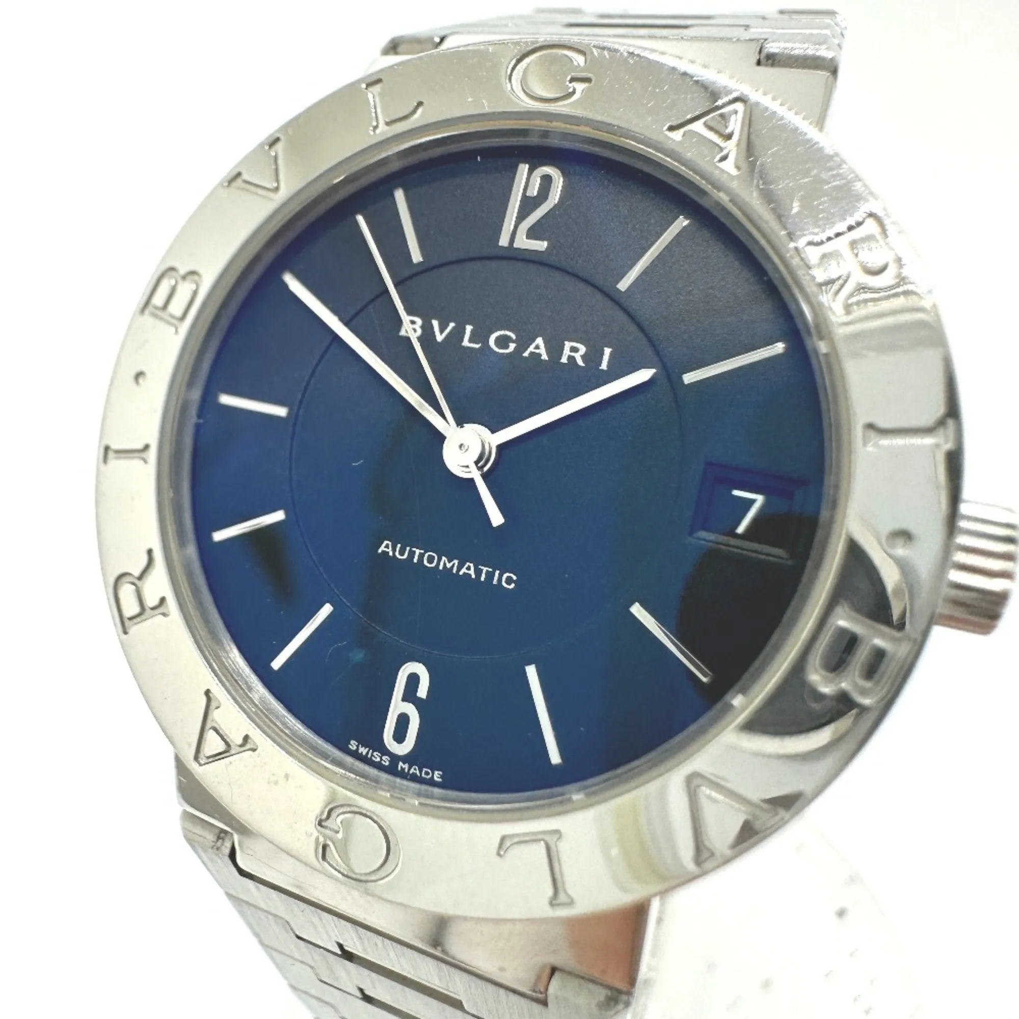 Bvlgari BB33SAUTO Automatic date Wristwatch Silver