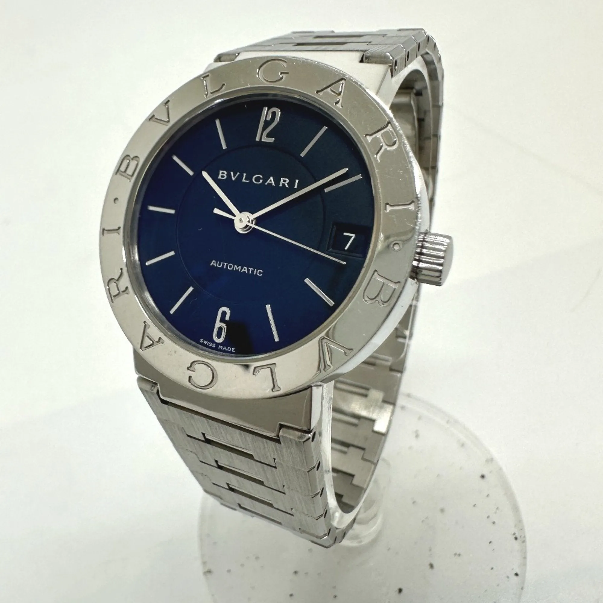 Bvlgari BB33SAUTO Automatic date Wristwatch Silver