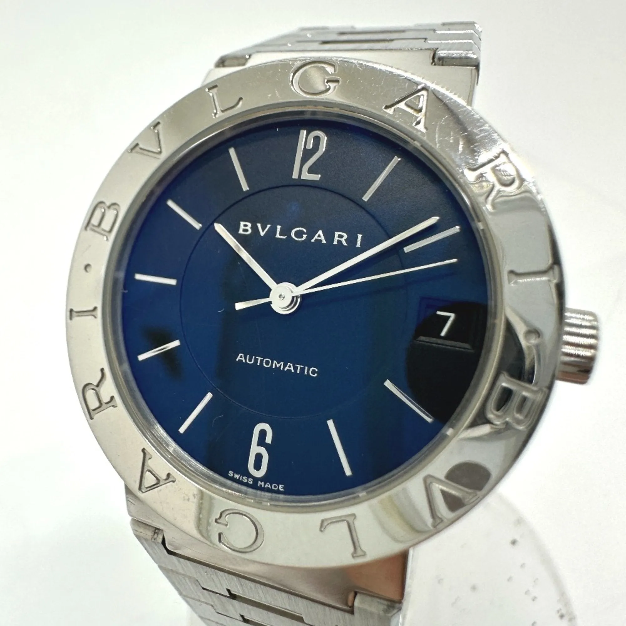 Bvlgari BB33SAUTO Automatic date Wristwatch Silver