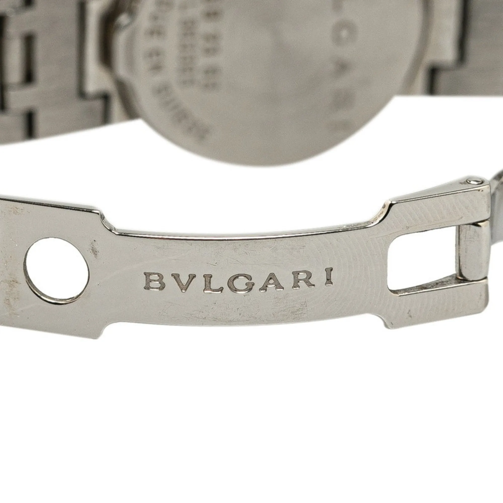 BVLGARI Watch BB23SS Quartz Black Dial Stainless Steel Women's