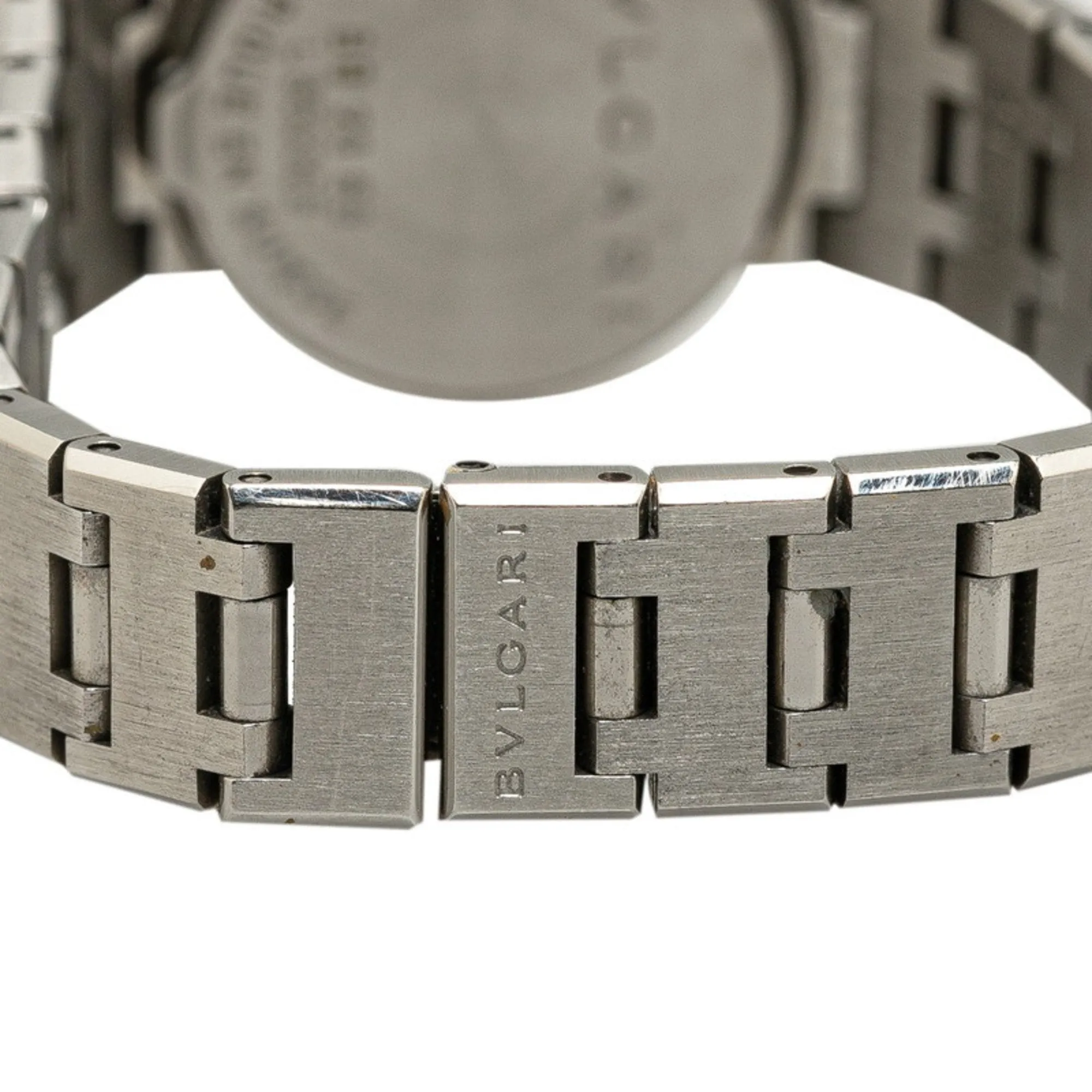 BVLGARI Watch BB23SS Quartz Black Dial Stainless Steel Women's