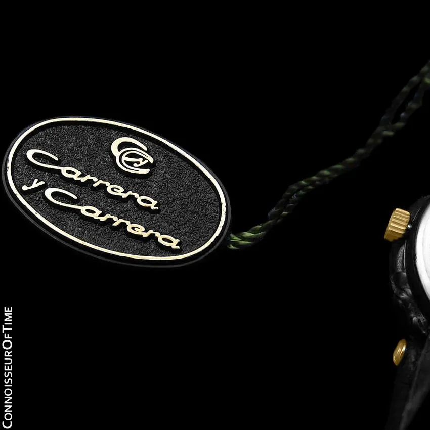 Carrera y Carrera Ladies Leopard 18K Gold & Sculptured Titanium Watch - Like New Old Stock