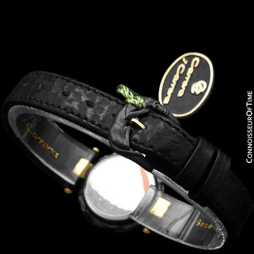 Carrera y Carrera Ladies Leopard 18K Gold & Sculptured Titanium Watch - Like New Old Stock