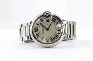 Cartier Ballon Bleu medium midsize Wrist Watch model W69011Z4 3005 Unisex