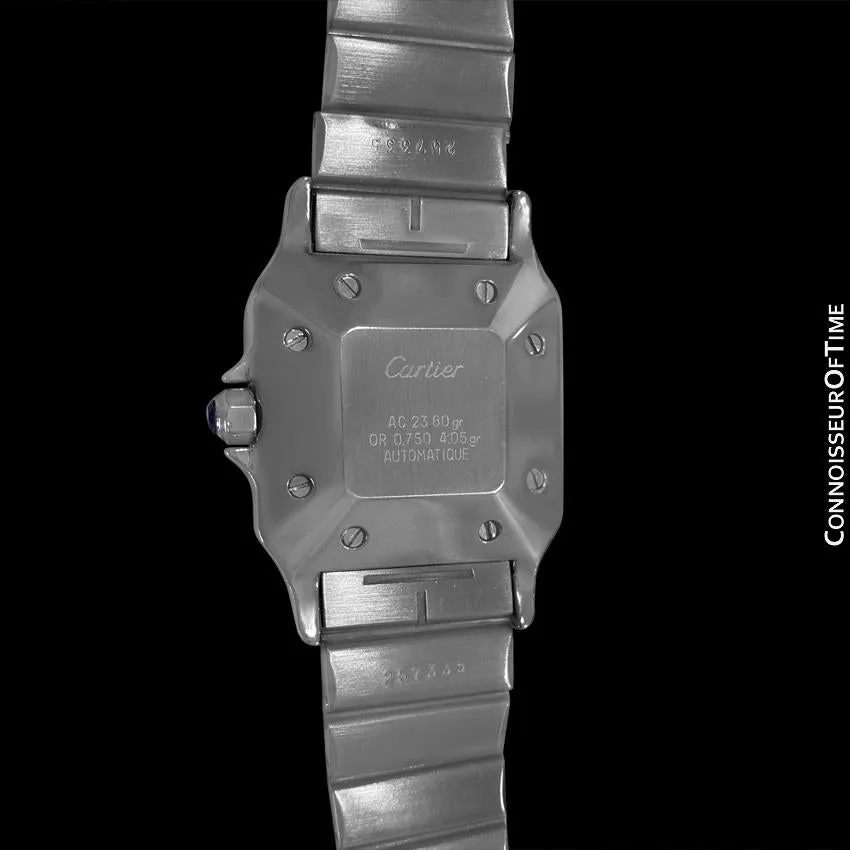 Cartier Mens Santos 2-Tone Automatic Watch - Stainless Steel & 18K Gold