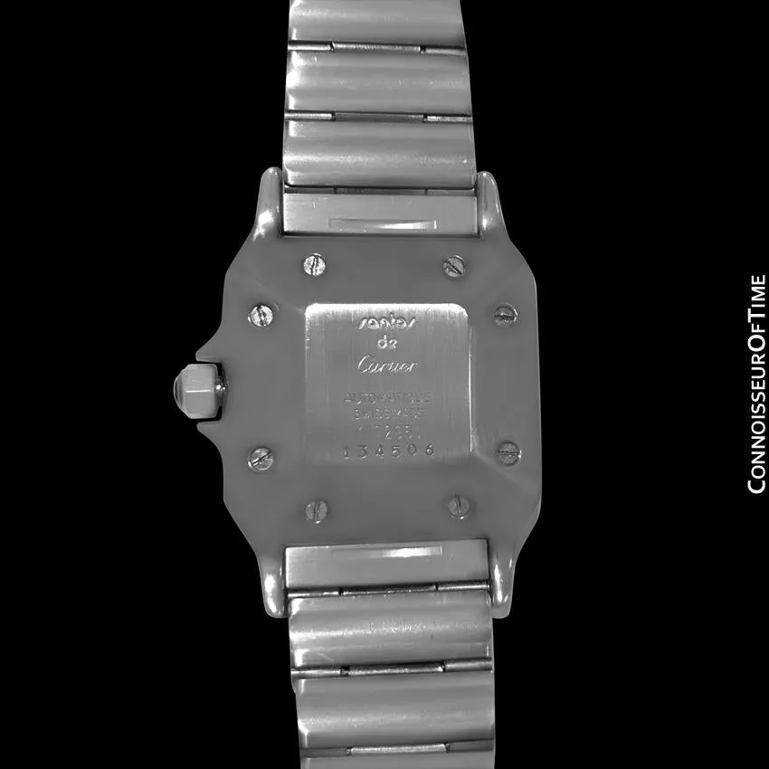 Cartier Mens Santos Two-Tone Automatic Watch - Stainless Steel & 18K Gold