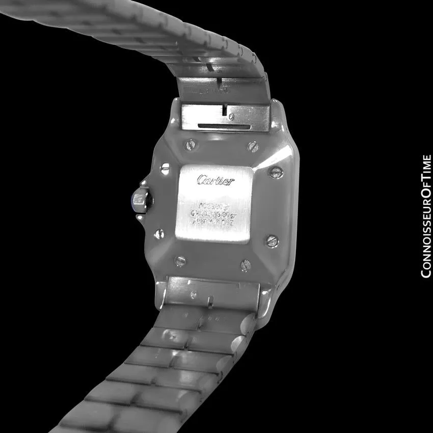 Cartier Mens Santos Two-Tone Automatic Watch - Stainless Steel & 18K Gold