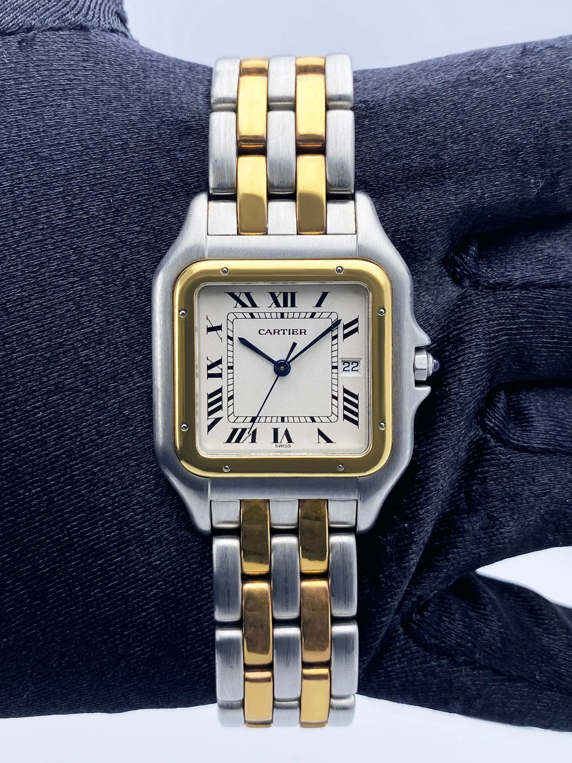 Cartier Panthere Jumbo Two Row Mens Watch