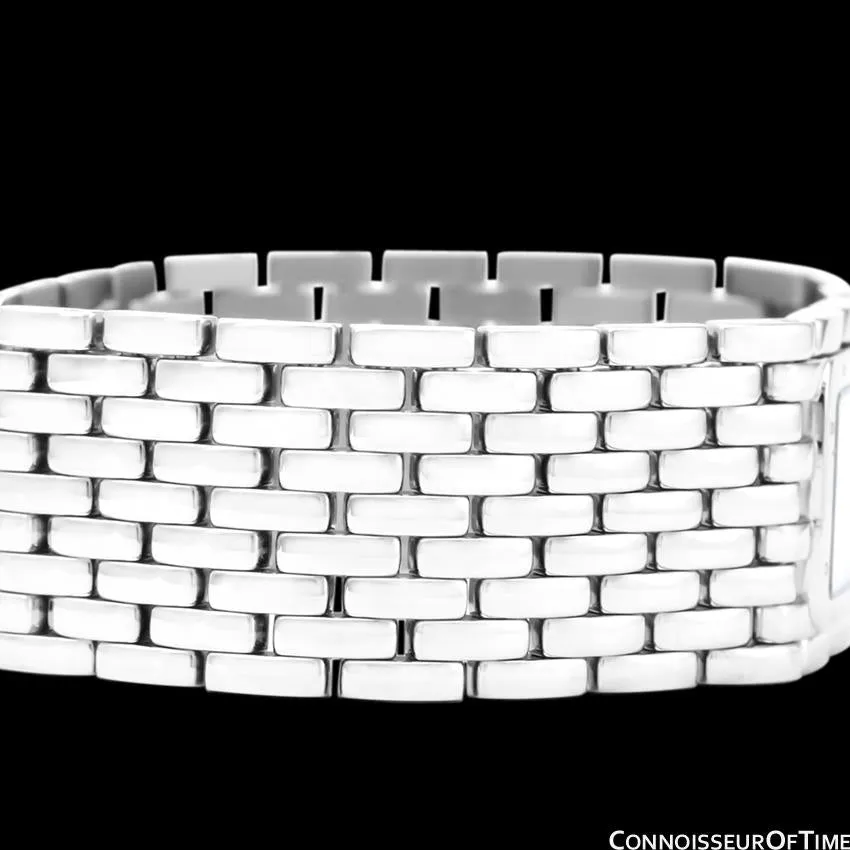 Cartier Ruban Ladies Quartz Bracelet Watch with Pink MOP Dial, Ref. 2420 - Stainless Steel
